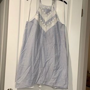 BCBG stripped summer dress with lace details
